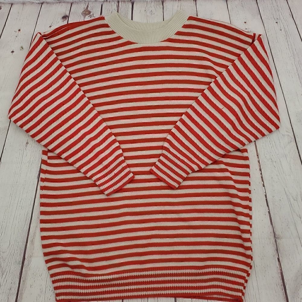 Marbella California Striped Knit 70's Sweater